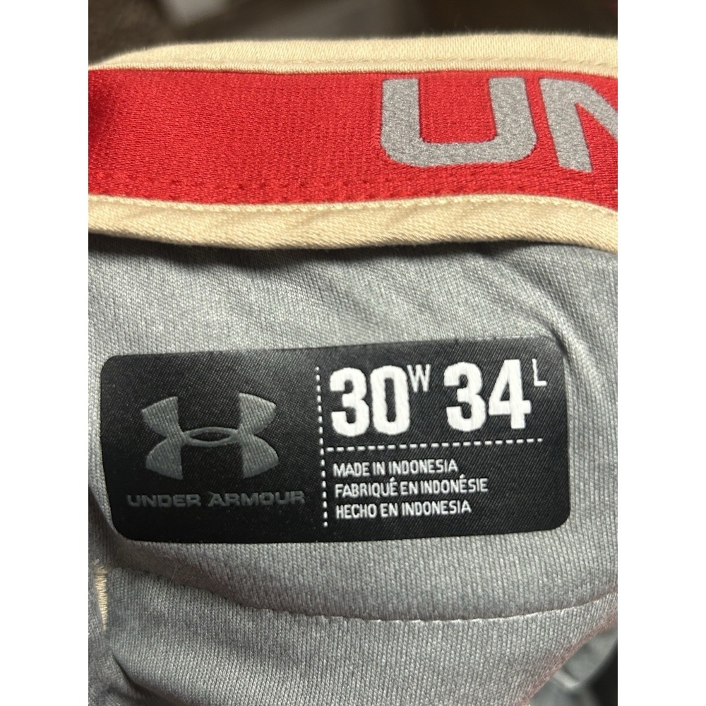 Under Armour Tan Khaki Athletic Golf Pants Size 30x34‎ 639 - Picture 6 of 6